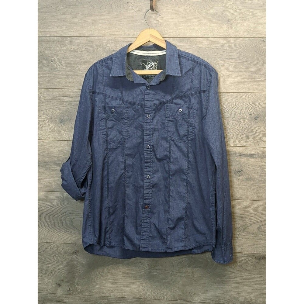 Men's Drill Clothing Co Long Sleeve Button Top Size XL